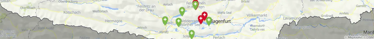 Kartenansicht für Apotheken-Notdienste in der Nähe von Himmelberg (Feldkirchen, Kärnten)